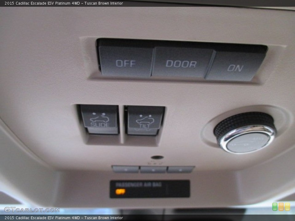 Tuscan Brown Interior Controls for the 2015 Cadillac Escalade ESV Platinum 4WD #106168928