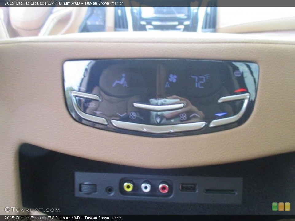 Tuscan Brown Interior Controls for the 2015 Cadillac Escalade ESV Platinum 4WD #106169092