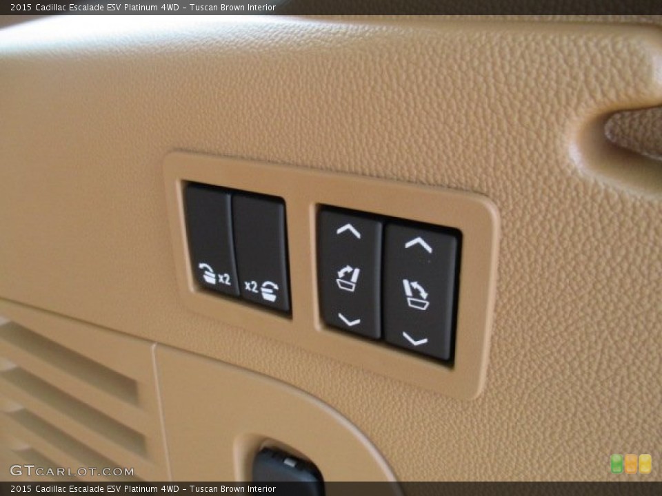 Tuscan Brown Interior Controls for the 2015 Cadillac Escalade ESV Platinum 4WD #106169169