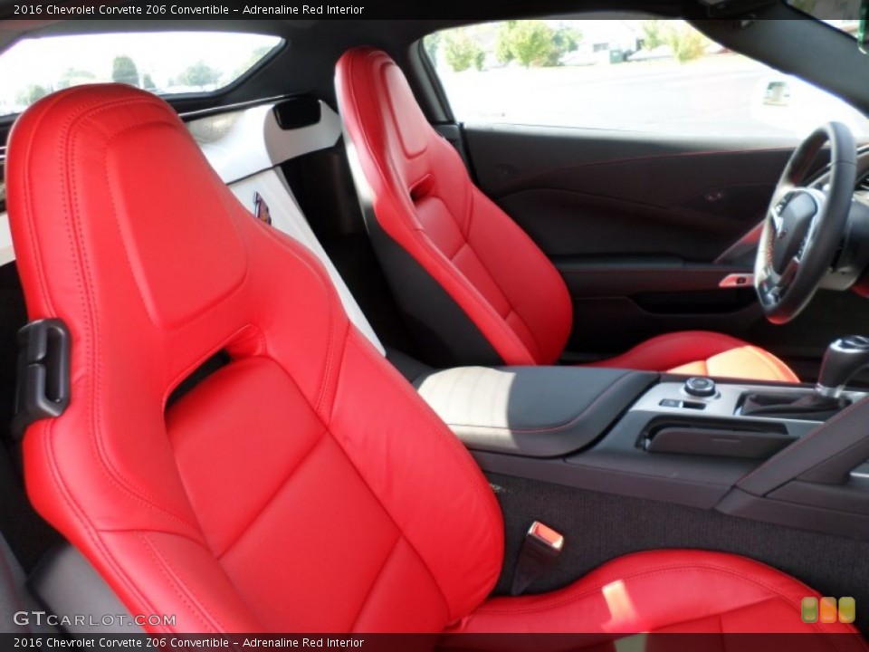 Adrenaline Red Interior Photo for the 2016 Chevrolet Corvette Z06 Convertible #106178281