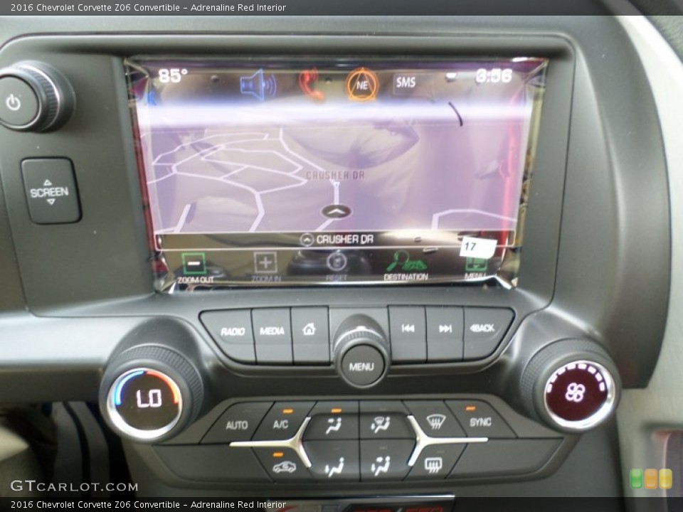 Adrenaline Red Interior Controls for the 2016 Chevrolet Corvette Z06 Convertible #106178467