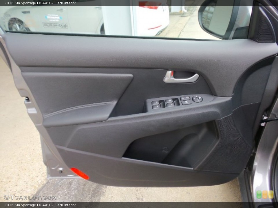 Black Interior Door Panel for the 2016 Kia Sportage LX AWD #106178475