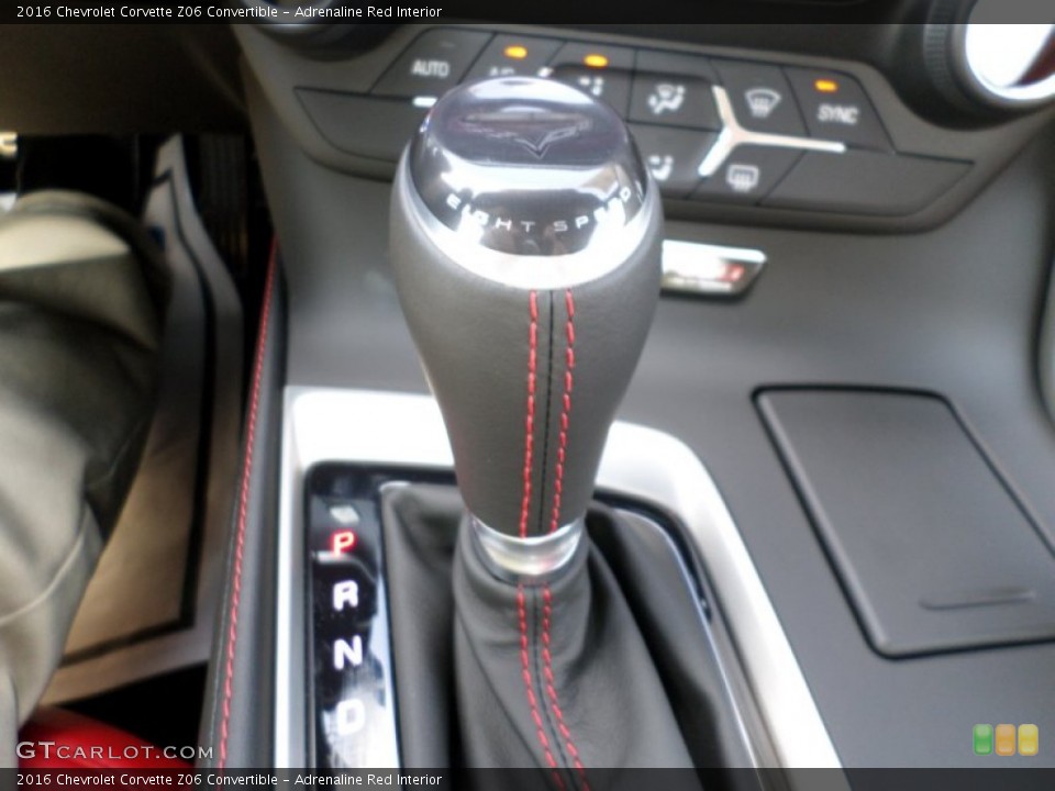 Adrenaline Red Interior Transmission for the 2016 Chevrolet Corvette Z06 Convertible #106178491