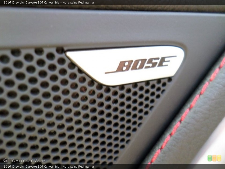 Adrenaline Red Interior Audio System for the 2016 Chevrolet Corvette Z06 Convertible #106178515