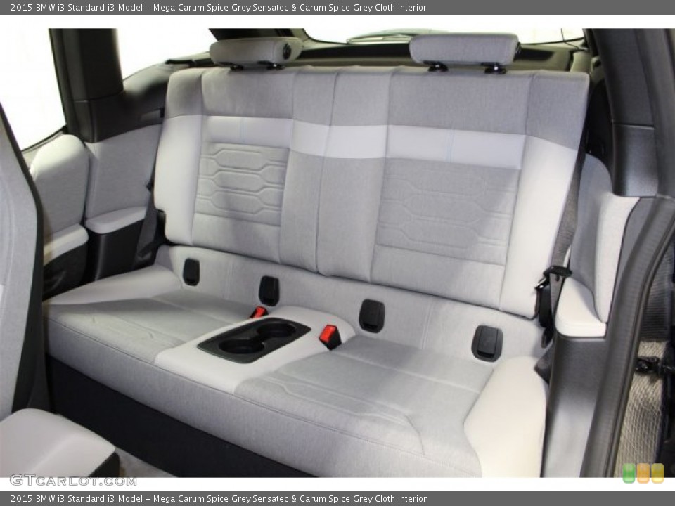 Mega Carum Spice Grey Sensatec & Carum Spice Grey Cloth Interior Rear Seat for the 2015 BMW i3  #106179406