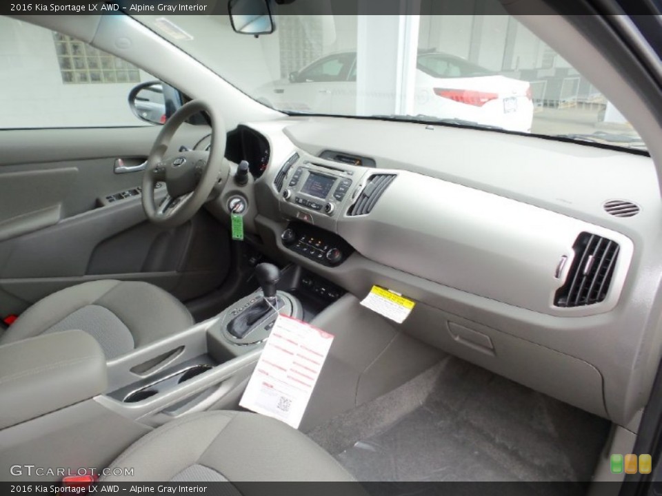 Alpine Gray Interior Photo for the 2016 Kia Sportage LX AWD #106179736