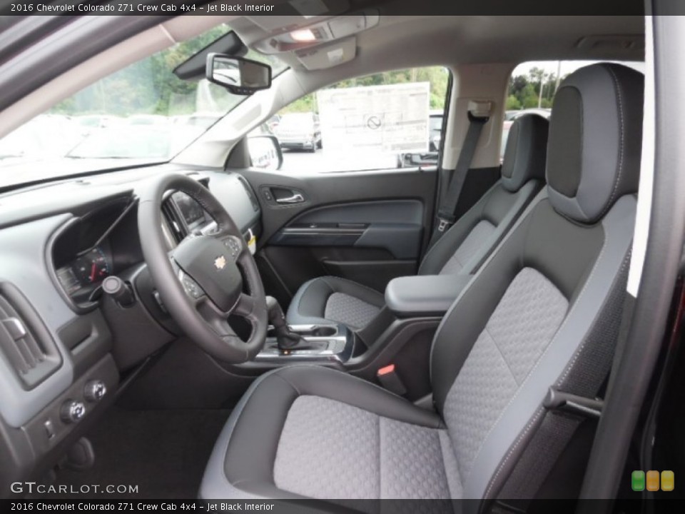 Jet Black Interior Photo for the 2016 Chevrolet Colorado Z71 Crew Cab 4x4 #106186735