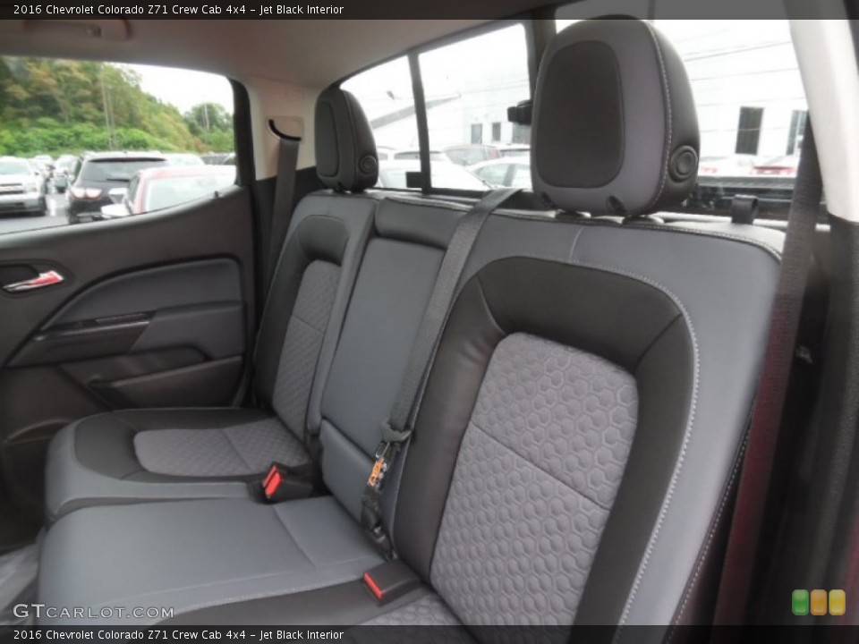 Jet Black Interior Rear Seat for the 2016 Chevrolet Colorado Z71 Crew Cab 4x4 #106186756