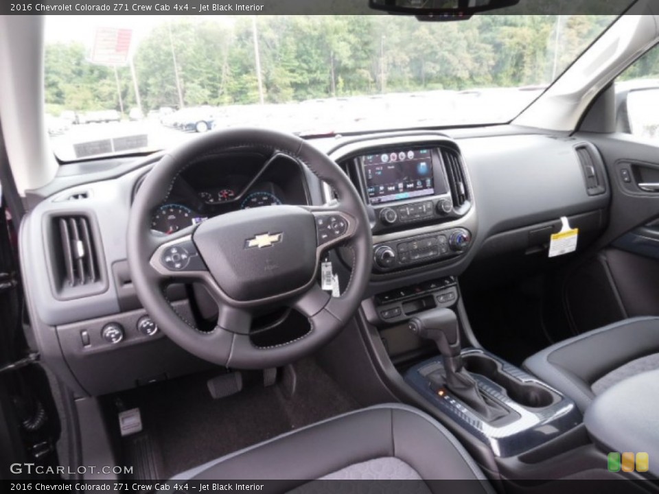 Jet Black Interior Dashboard for the 2016 Chevrolet Colorado Z71 Crew Cab 4x4 #106186786