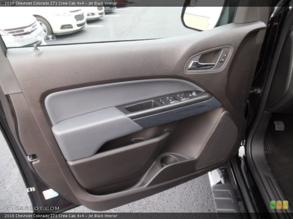 Jet Black Interior Door Panel for the 2016 Chevrolet Colorado Z71 Crew Cab 4x4 #106186960