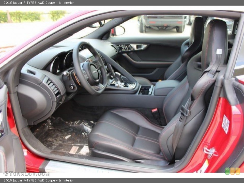 Jet Interior Front Seat for the 2016 Jaguar F-TYPE S AWD Coupe #106195570