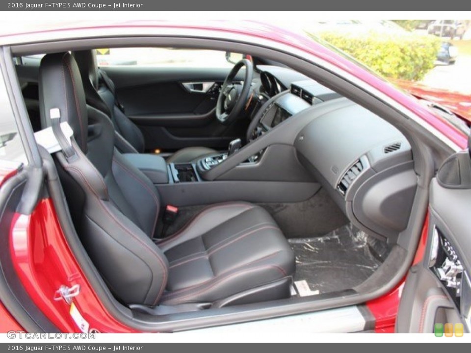 Jet Interior Front Seat for the 2016 Jaguar F-TYPE S AWD Coupe #106195600