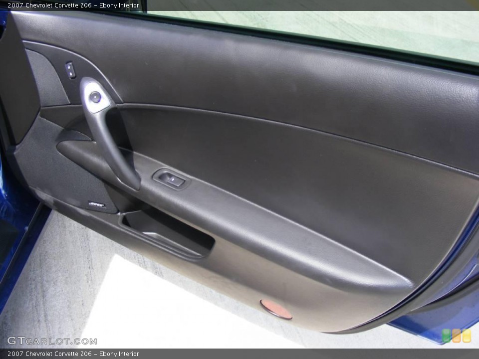 Ebony Interior Door Panel for the 2007 Chevrolet Corvette Z06 #10619736
