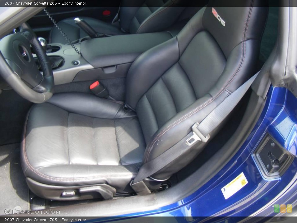 Ebony Interior Photo for the 2007 Chevrolet Corvette Z06 #10619781