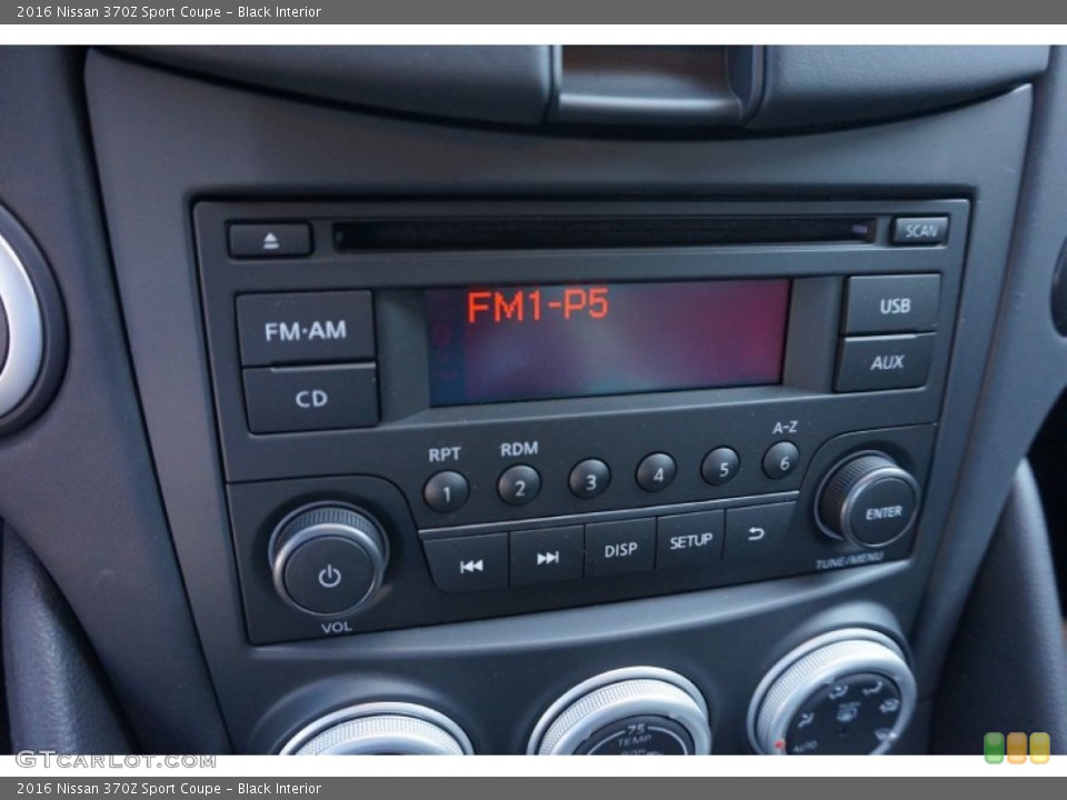 Black Interior Controls for the 2016 Nissan 370Z Sport Coupe #106198489