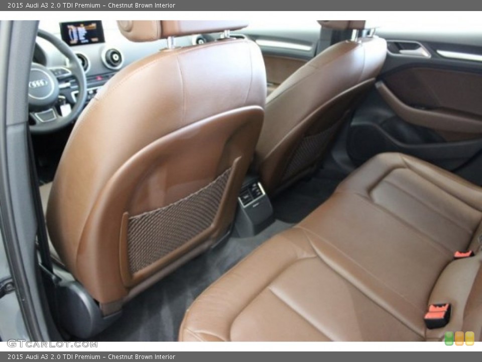 Chestnut Brown Interior Rear Seat for the 2015 Audi A3 2.0 TDI Premium #106207705