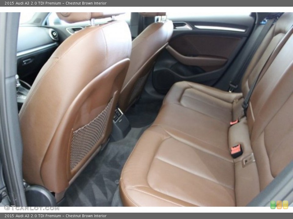 Chestnut Brown Interior Rear Seat for the 2015 Audi A3 2.0 TDI Premium #106207720