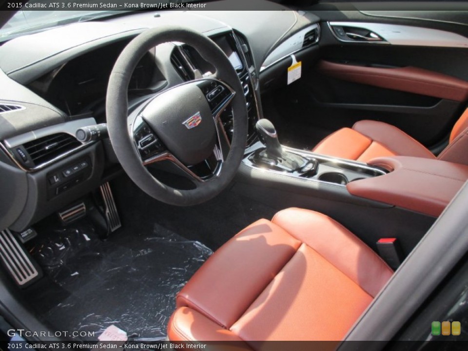 Kona Brown/Jet Black 2015 Cadillac ATS Interiors