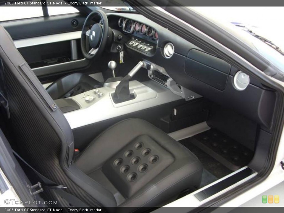 Ebony Black Interior Dashboard for the 2005 Ford GT  #10621708