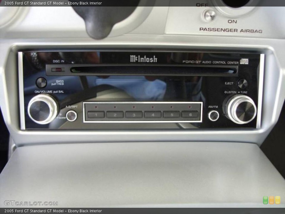 Ebony Black Interior Controls for the 2005 Ford GT  #10621713
