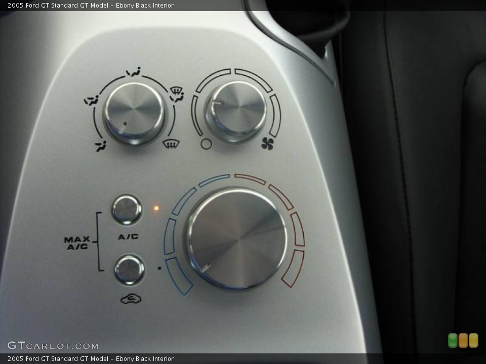 Ebony Black Interior Controls for the 2005 Ford GT  #10621733