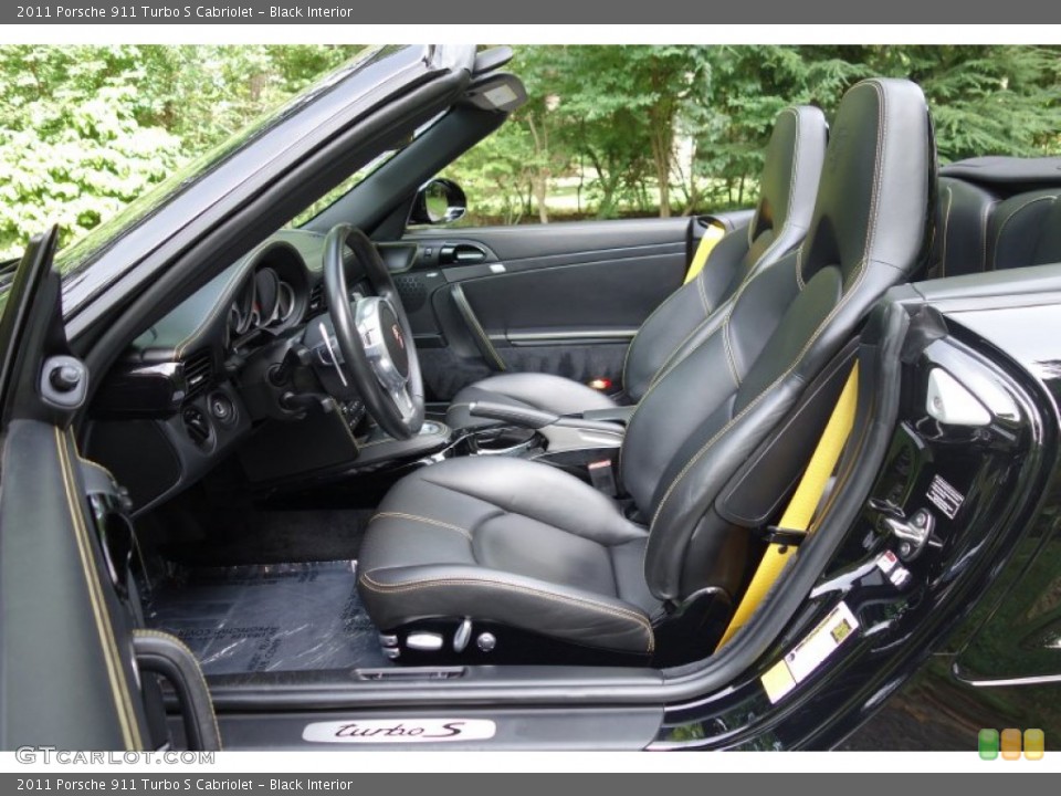 Black Interior Photo for the 2011 Porsche 911 Turbo S Cabriolet #106217647