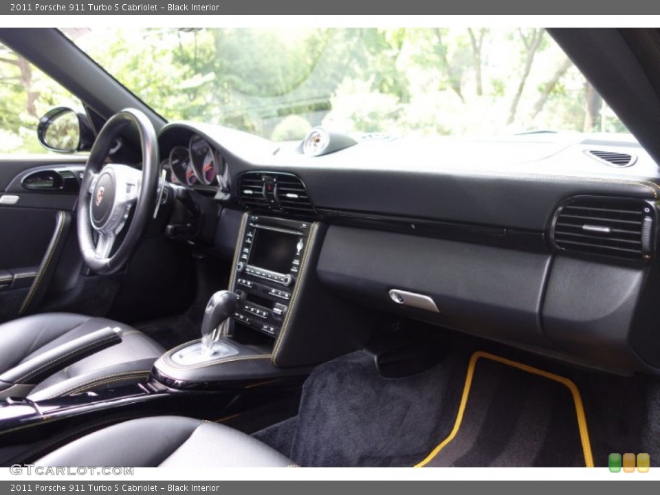 Black Interior Dashboard for the 2011 Porsche 911 Turbo S Cabriolet #106217797