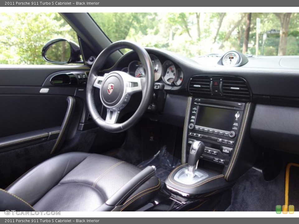 Black Interior Controls for the 2011 Porsche 911 Turbo S Cabriolet #106217815