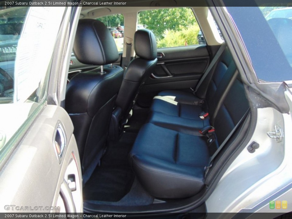 Charcoal Leather Interior Rear Seat for the 2007 Subaru Outback 2.5i Limited Wagon #106221931