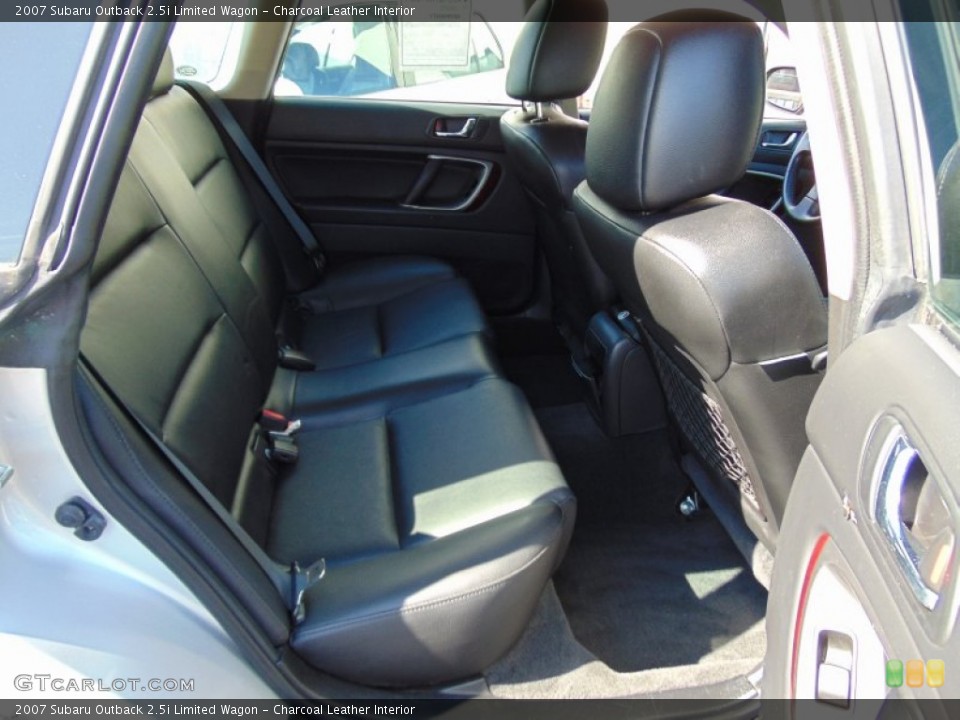 Charcoal Leather Interior Rear Seat for the 2007 Subaru Outback 2.5i Limited Wagon #106221952