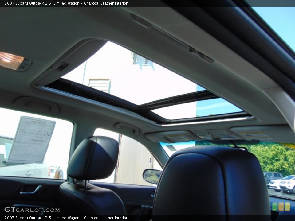 Charcoal Leather Interior Sunroof for the 2007 Subaru Outback 2.5i Limited Wagon #106222009