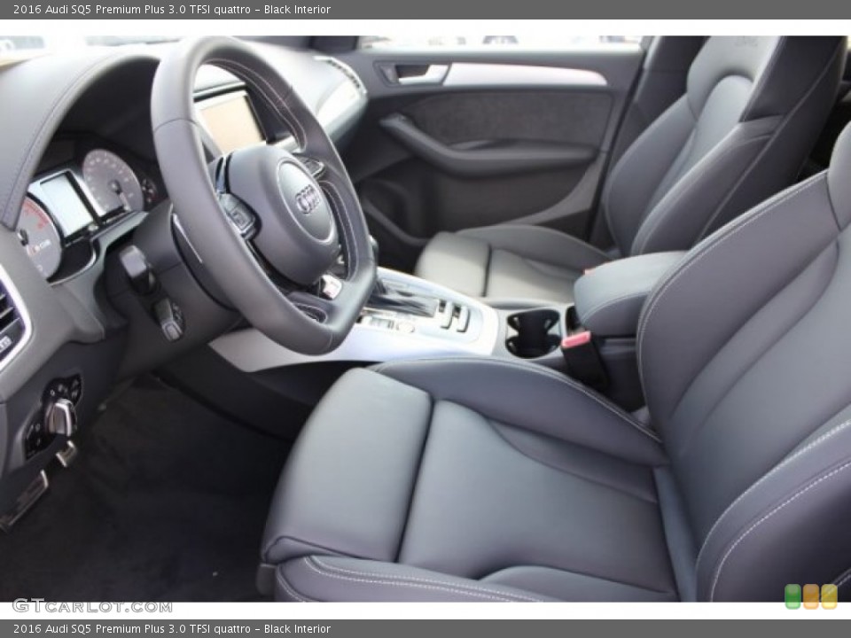 Black Interior Front Seat for the 2016 Audi SQ5 Premium Plus 3.0 TFSI quattro #106222639