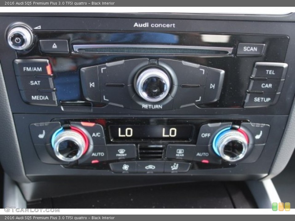 Black Interior Controls for the 2016 Audi SQ5 Premium Plus 3.0 TFSI quattro #106222684