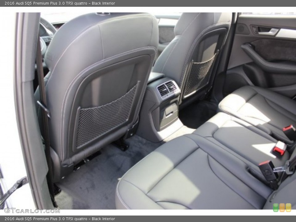 Black Interior Rear Seat for the 2016 Audi SQ5 Premium Plus 3.0 TFSI quattro #106222909
