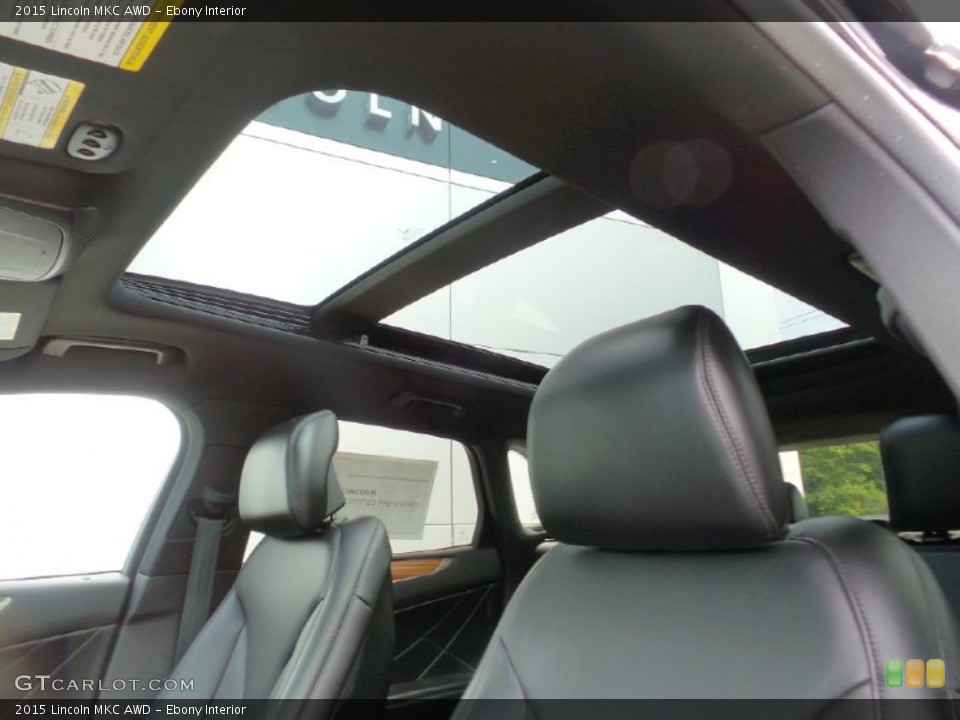 Ebony Interior Sunroof for the 2015 Lincoln MKC AWD #106227352
