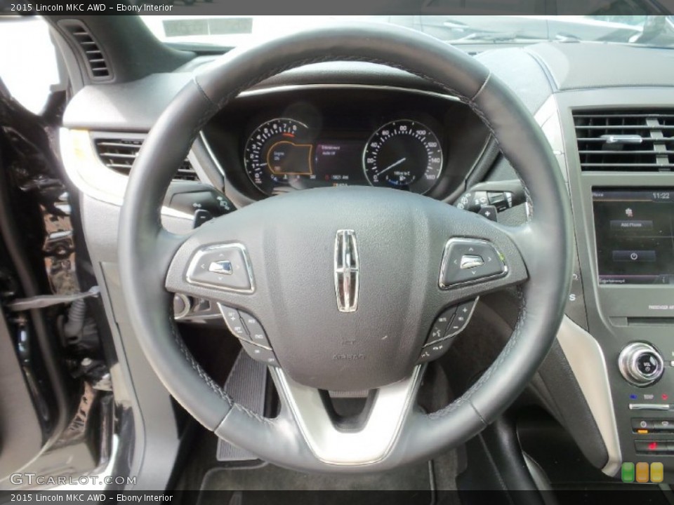 Ebony Interior Steering Wheel for the 2015 Lincoln MKC AWD #106227397