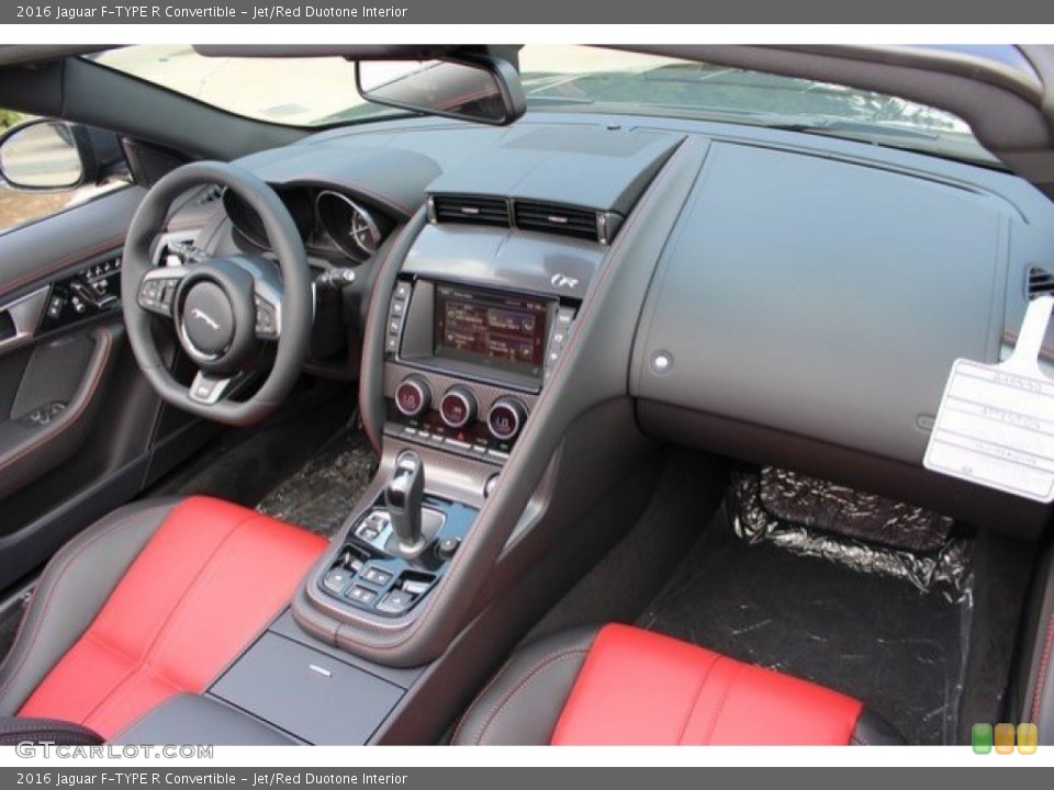 Jet Red Duotone Interior Photo For The 2016 Jaguar F Type R