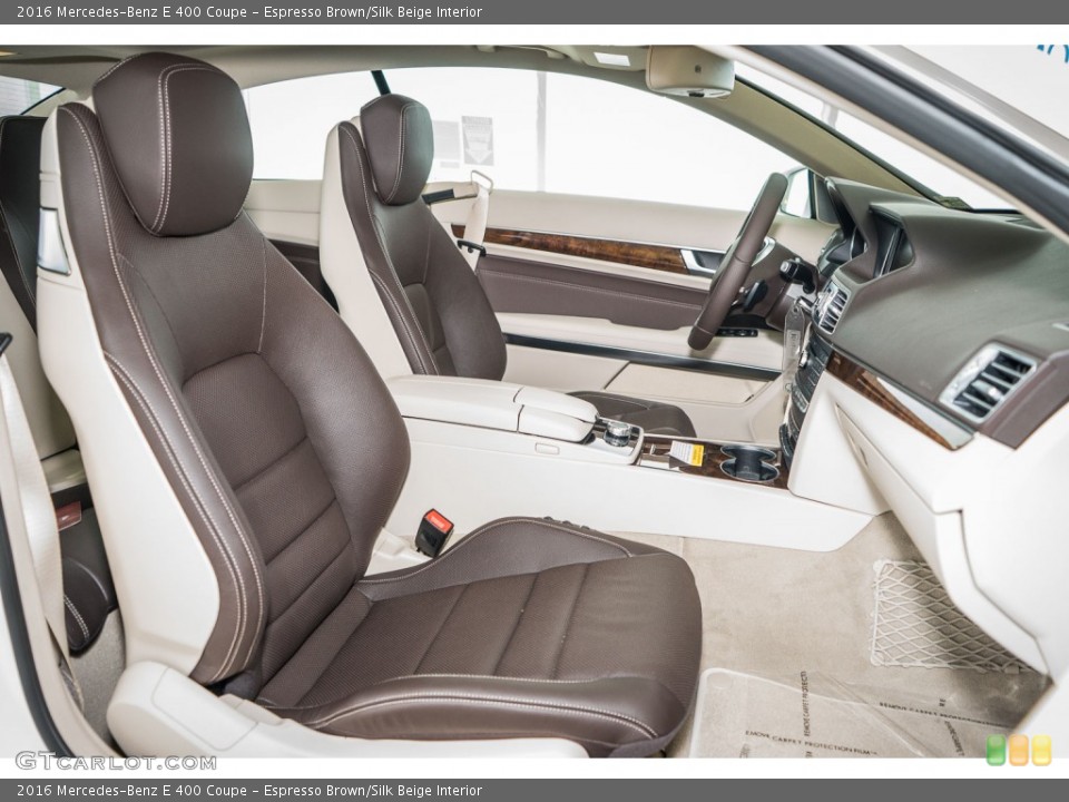 Espresso Brown/Silk Beige Interior Photo for the 2016 Mercedes-Benz E 400 Coupe #106232257