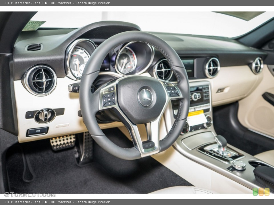 Sahara Beige Interior Dashboard for the 2016 Mercedes-Benz SLK 300 Roadster #106232935