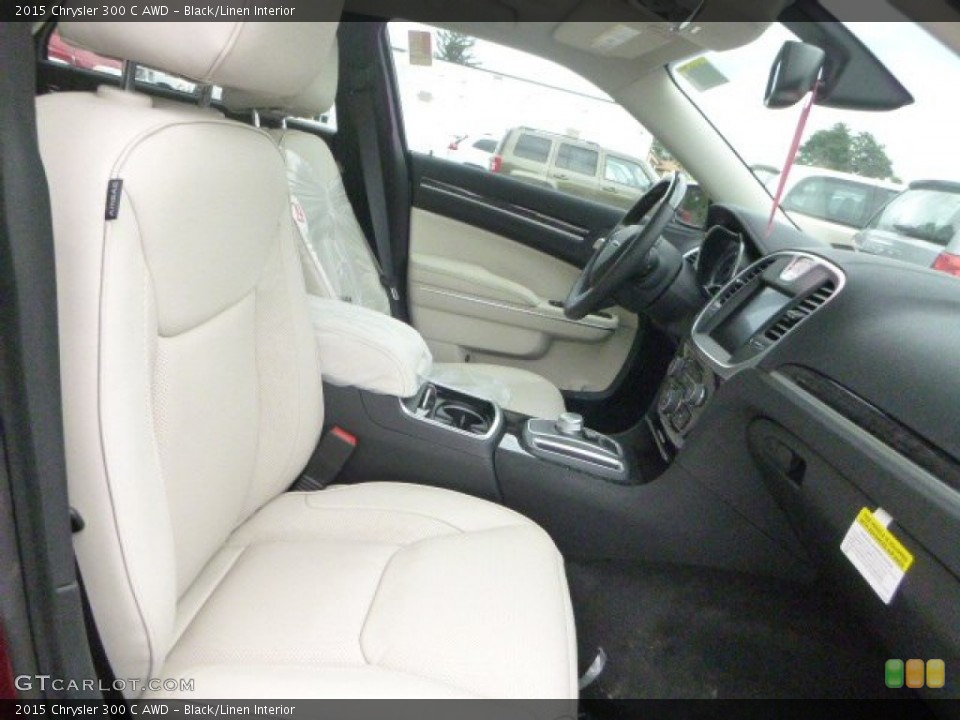 Black/Linen Interior Front Seat for the 2015 Chrysler 300 C AWD #106234723