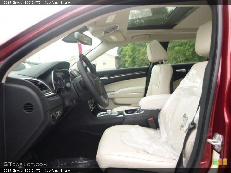Black/Linen Interior Front Seat for the 2015 Chrysler 300 C AWD #106234769