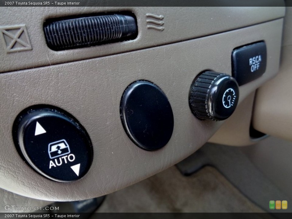Taupe Interior Controls for the 2007 Toyota Sequoia SR5 #106235518