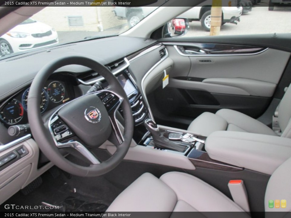 Medium Titanium/Jet Black Interior Prime Interior for the 2015 Cadillac XTS Premium Sedan #106237948