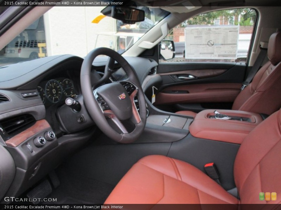 Kona Brown/Jet Black Interior Photo for the 2015 Cadillac Escalade Premium 4WD #106237963