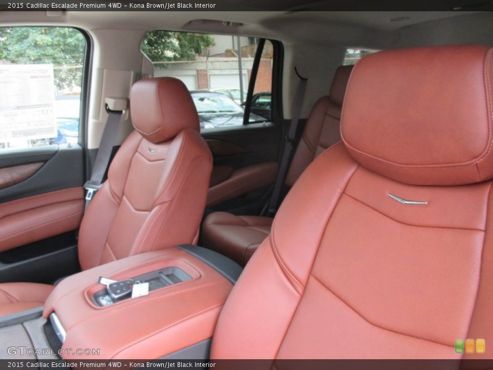 Kona Brown/Jet Black Interior Front Seat for the 2015 Cadillac Escalade Premium 4WD #106237984