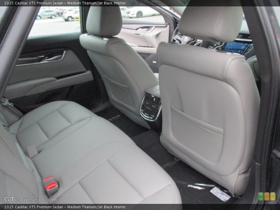 Medium Titanium/Jet Black Interior Rear Seat for the 2015 Cadillac XTS Premium Sedan #106237999