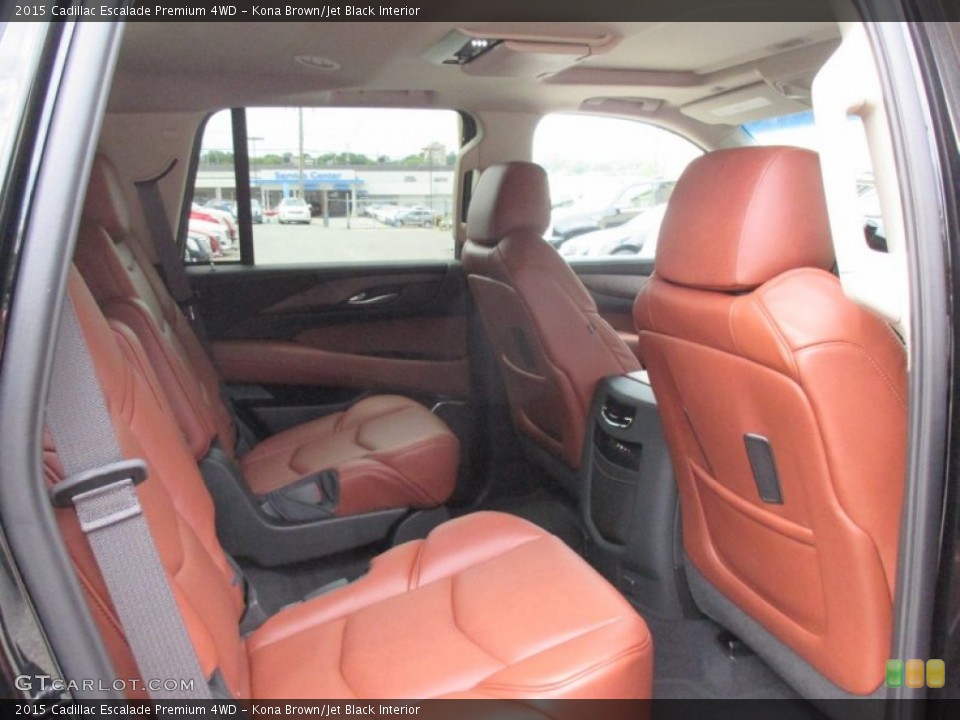 Kona Brown/Jet Black Interior Rear Seat for the 2015 Cadillac Escalade Premium 4WD #106238125
