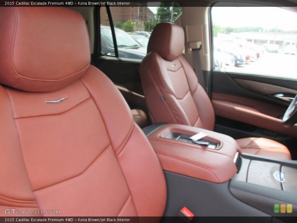 Kona Brown/Jet Black Interior Front Seat for the 2015 Cadillac Escalade Premium 4WD #106238224