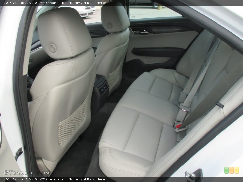 Light Platinum/Jet Black Interior Rear Seat for the 2015 Cadillac ATS 2.0T AWD Sedan #106239424