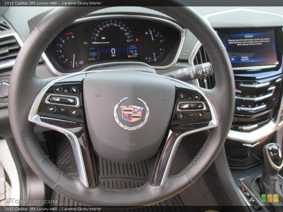 Caramel/Ebony Interior Steering Wheel for the 2015 Cadillac SRX Luxury AWD #106239490